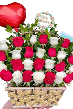 CANASTA FLORAL MARIA