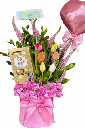 BOX DE TULIPANES ADRIANA