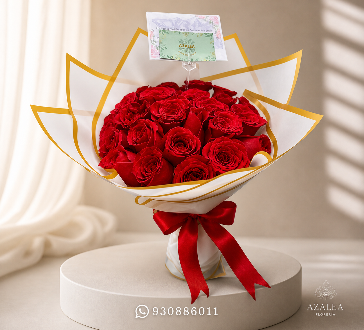 RAMO DE 24 ROSAS IMPORTADAS
